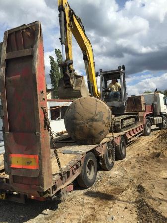 Enlèvement de citerne à mazout
